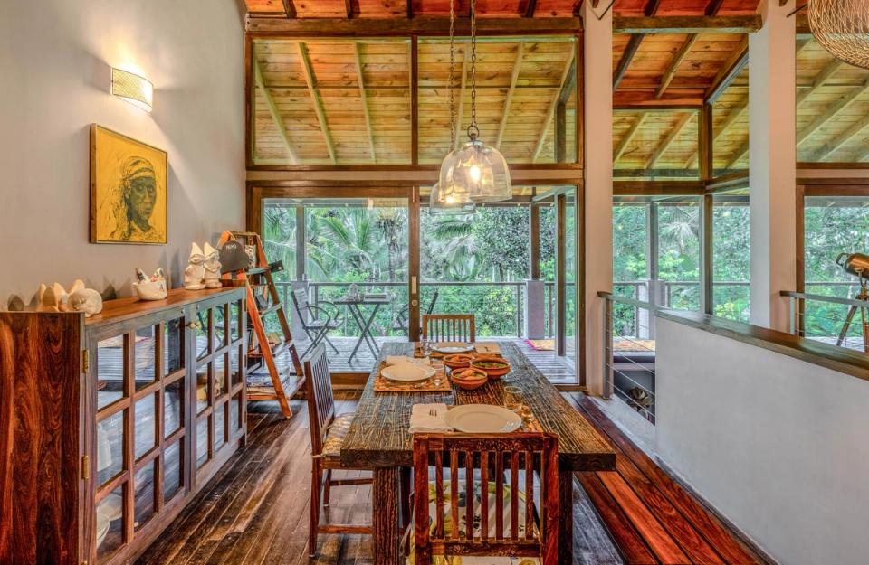 Luxury Dining Area at The Old Cattle Shed, Wayanad 