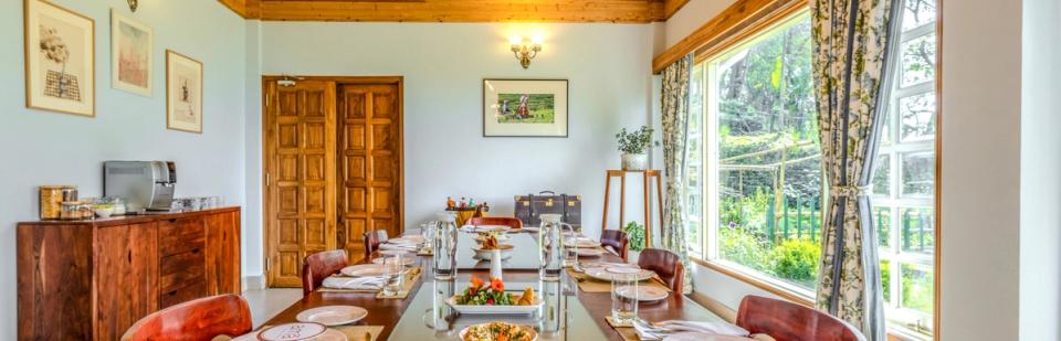 Dining Area at Makaibari Bungalow, Darjeeling - amã Stays & Trails