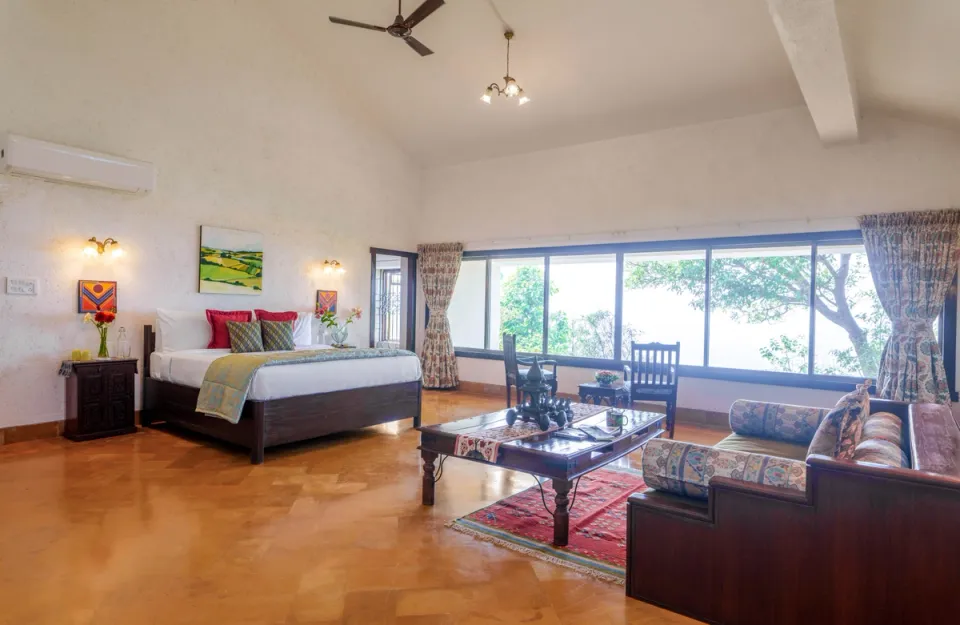 Luxury Bedroom at Whispering Heights - Lonavala Bungalow