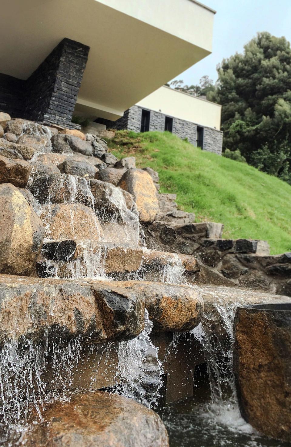 Waterfall at Kailash House - Luxury Homestay in Kodaikanal