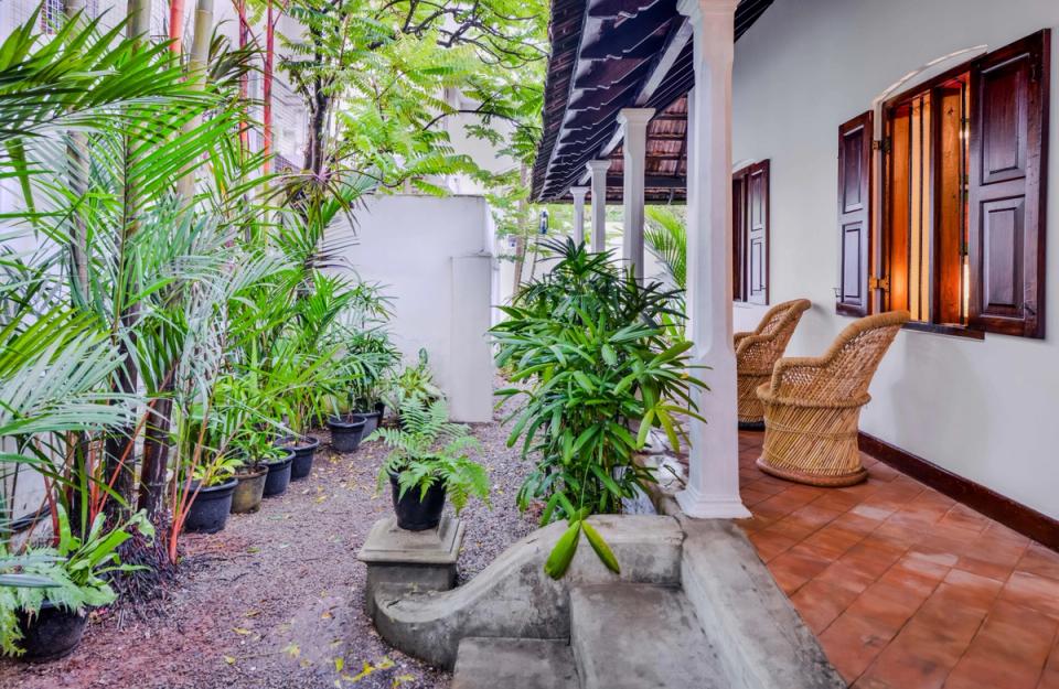 Outdoor Seating Space at Ambika Vilas, Trivandrum 