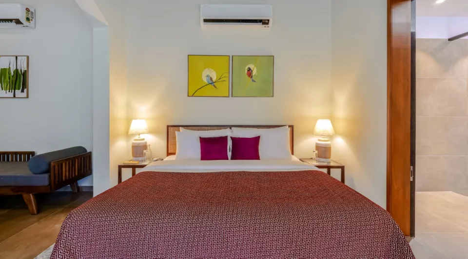 Luxury Bedroom at The Deck - Bungalow in Junagadh