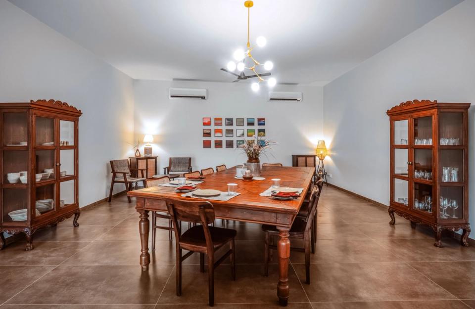 Dining Area at The Deck - Junagadh Homestay