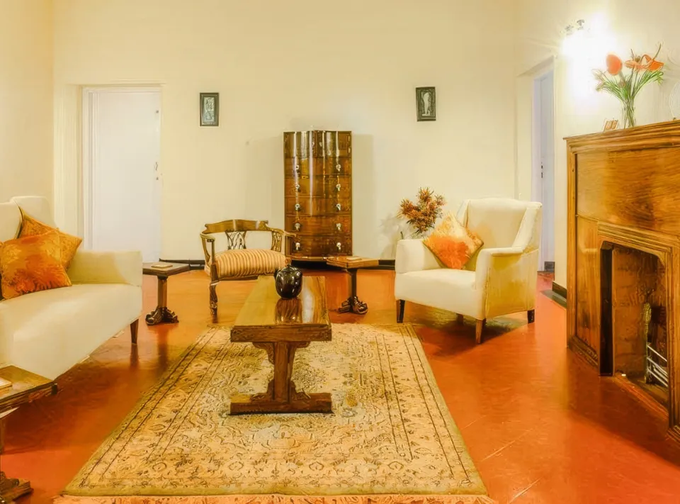 Living Space at Arabidacool Bungalow, Chikmagalur - amã Stays & Trails