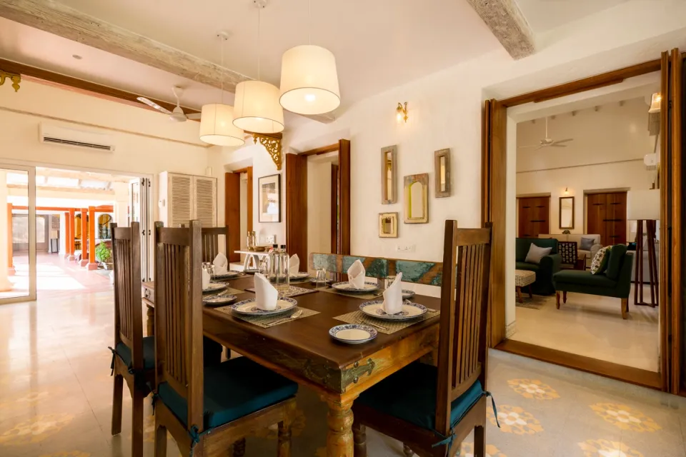 Dining Area at Chikoo Villa - Goa Homestay