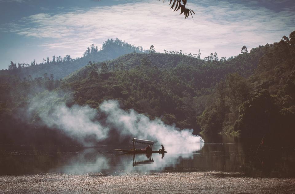 Boating on Mattupetty Dam