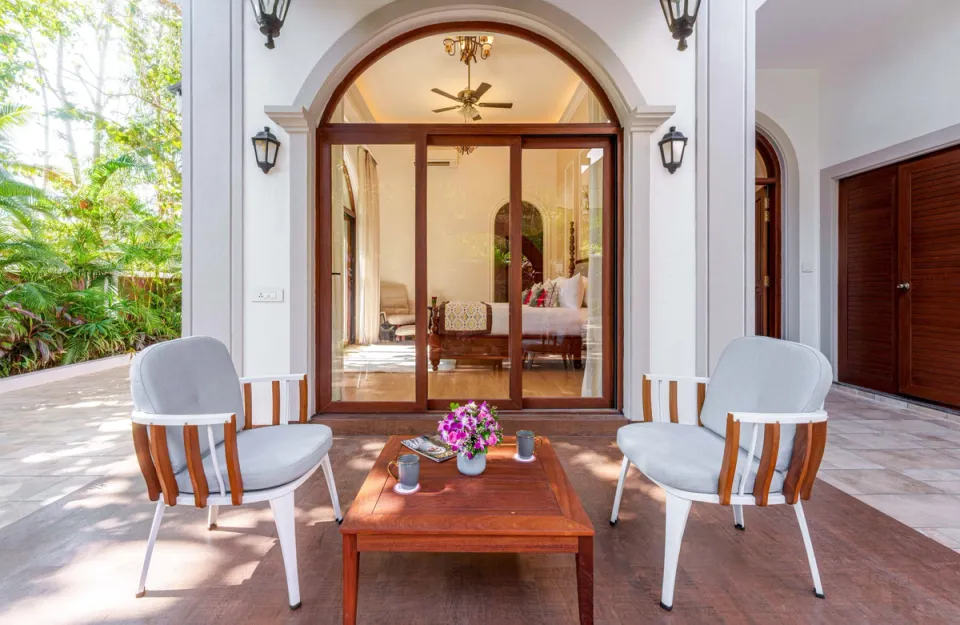 Outdoor Seating Space at Villa Eterna, Goa 