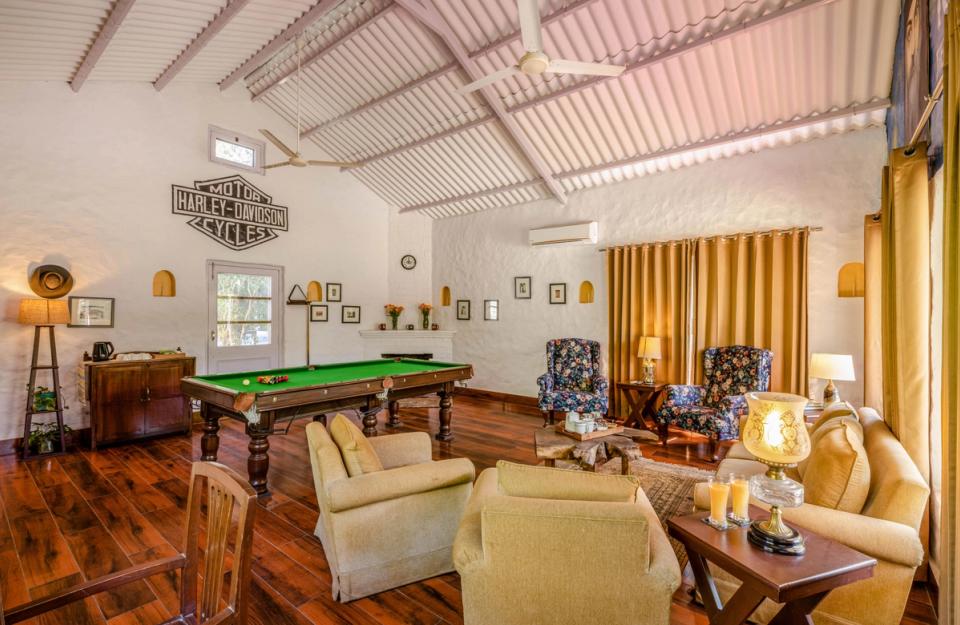 Elegant Pool Table Area at Citrus County,  Hoshiarpur - amã Stays & Trails