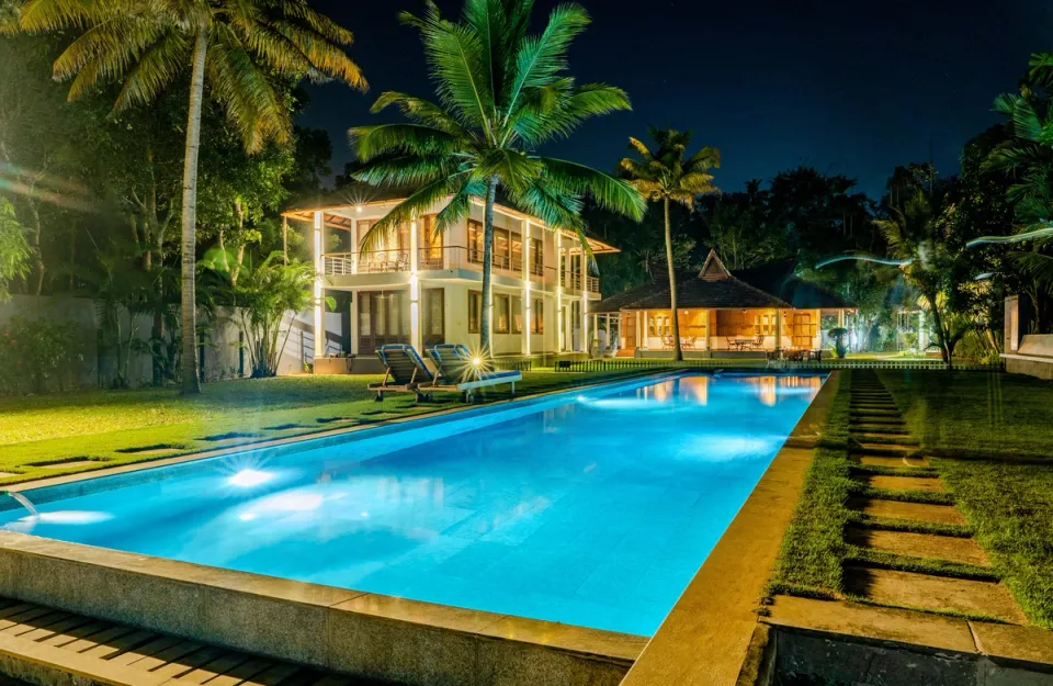 Stunning Swimming Pool at Pathiramanal Villa, Alappuzha