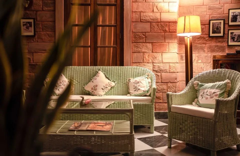 Luxury Outdoor Seating Space at Kothi Umednagar, Jodhpur