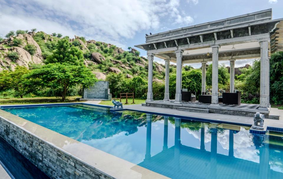 Swimming Pool at Abhay Manor, Udaipur 