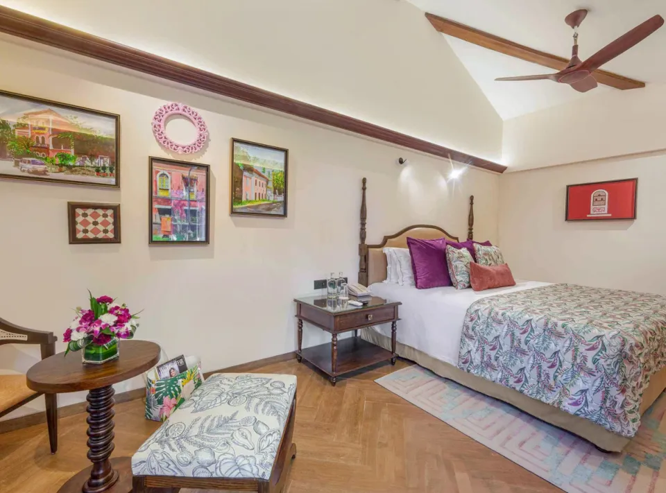 Luxury Bedroom at Aguada Shell Villa, Goa - amã Stays & Trails