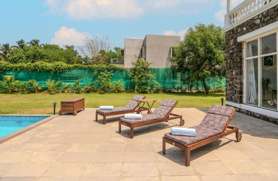 Poolside Recliners At Casa Kenzo - Private Homestay in Kashid