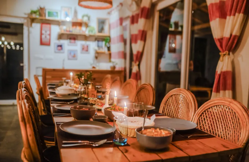 Dining Area at Godhuli Padam- Naukuchiatal Homestay