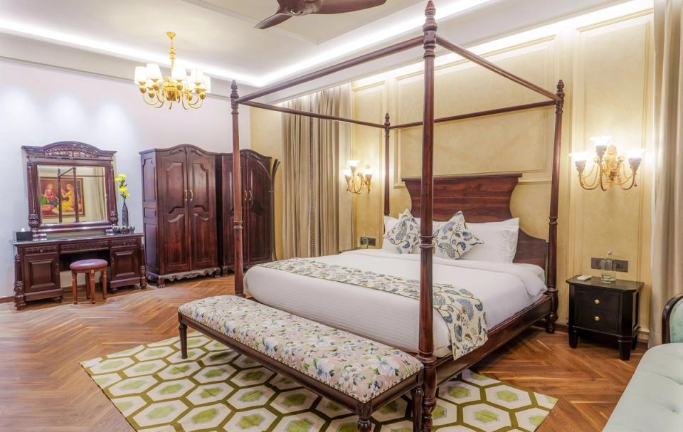 Stunning Bedroom at Rang Mahal, Jaipur - amã Stays & Trails