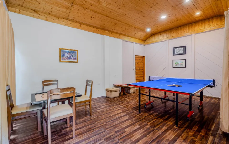 Games Room at Ramgarh Heritage Villa, Manali - amã Stays & Trails 