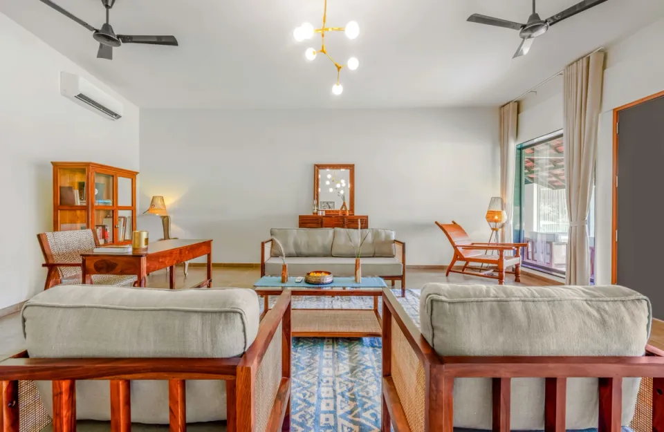 Living Space at The Deck - Bungalow in Junagadh