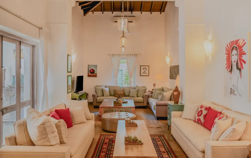 Spacious Living Space at 70 Vale, Goa - amã Stays & Trails 