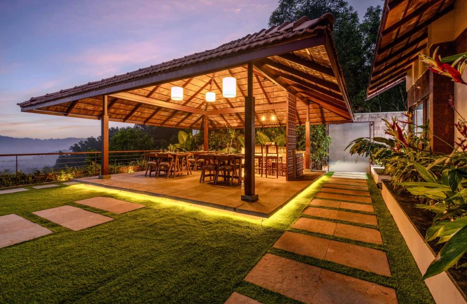 Stunning Outdoor Dining Space at Vivid Foliage, Kasargod 