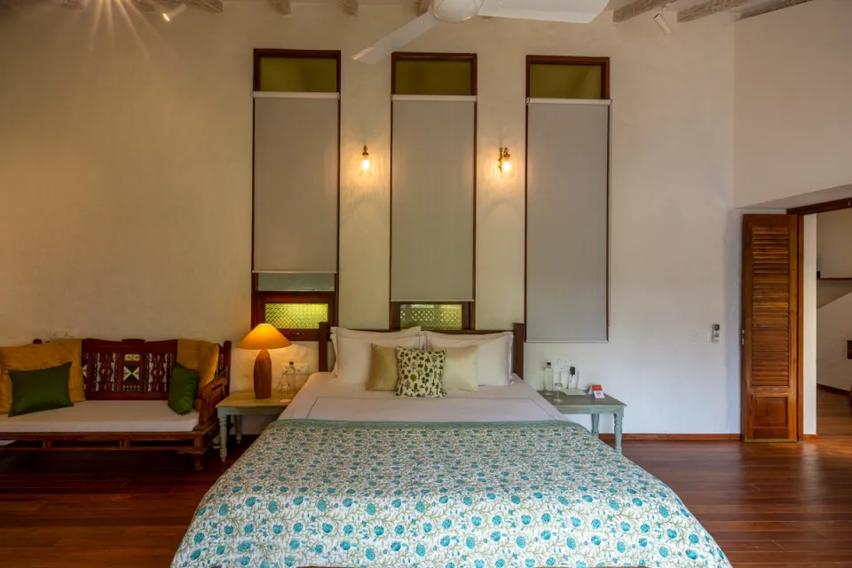 Elegant Bedroom at Chikoo Villa - Goa Luxury Villa