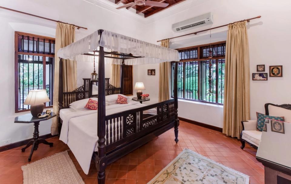 Elegant Bedroom at Ambika Vilas - Homestay in Trivandrum