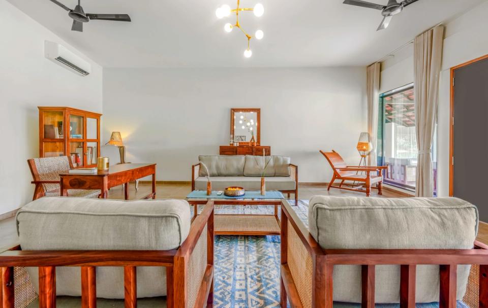 Spacious Living Space at The Deck, Junagadh - amã Stays & Trails