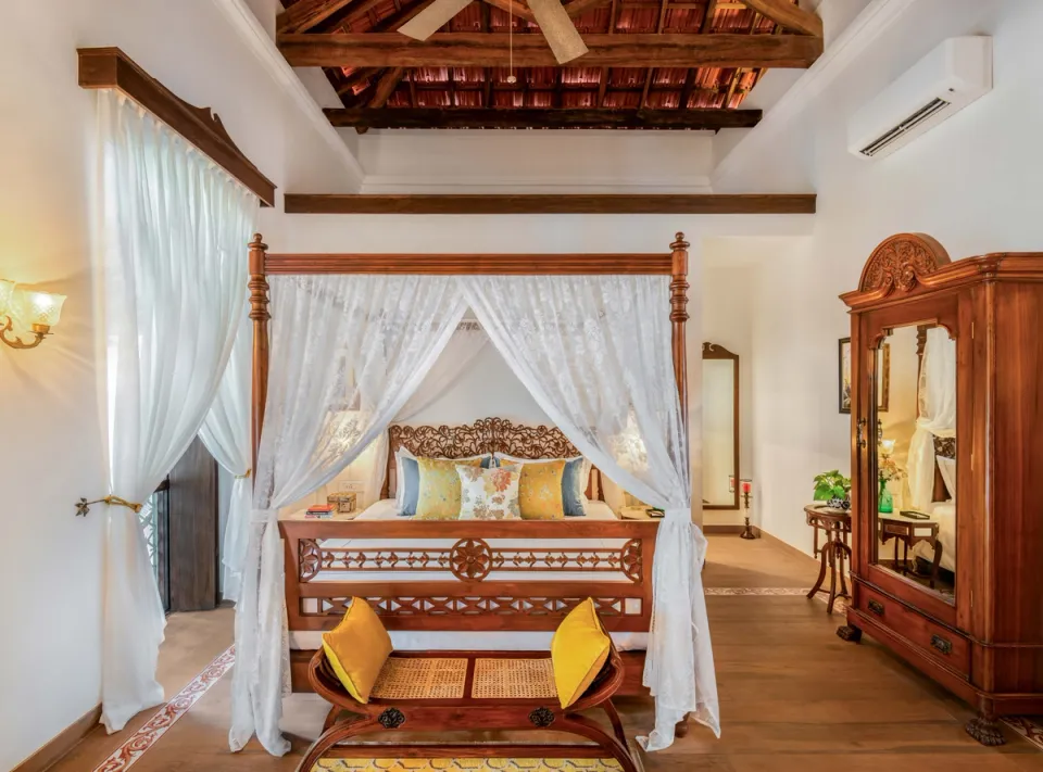 Luxury Bedroom at Cardozo House, Goa - amã Stays & Trails 