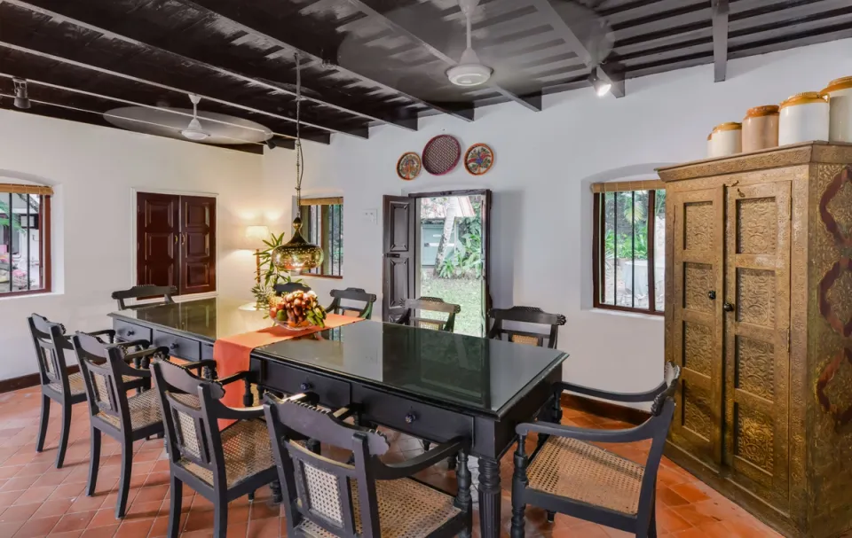 Elegant Dining Space at Ambika Vilas - Homestay in Trivandrum