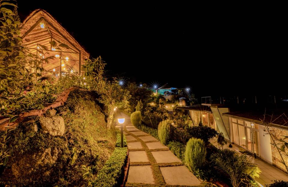 Exquisite Outdoor Pathway at Serendipity, Ranikhet- amã Stays & Trails