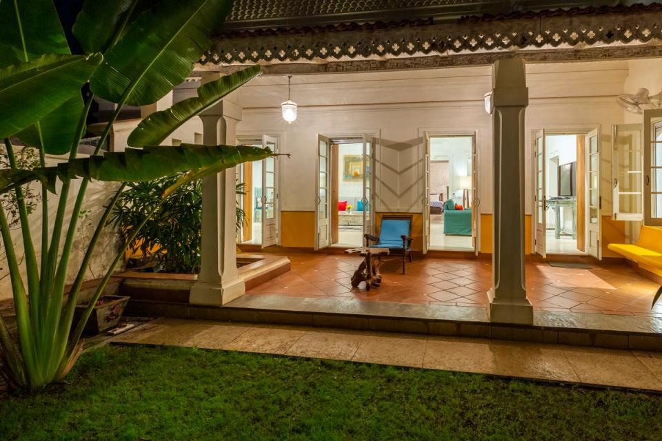 Beautiful Entrance at Chikoo Villa, Goa -  amã Stays & Trails.