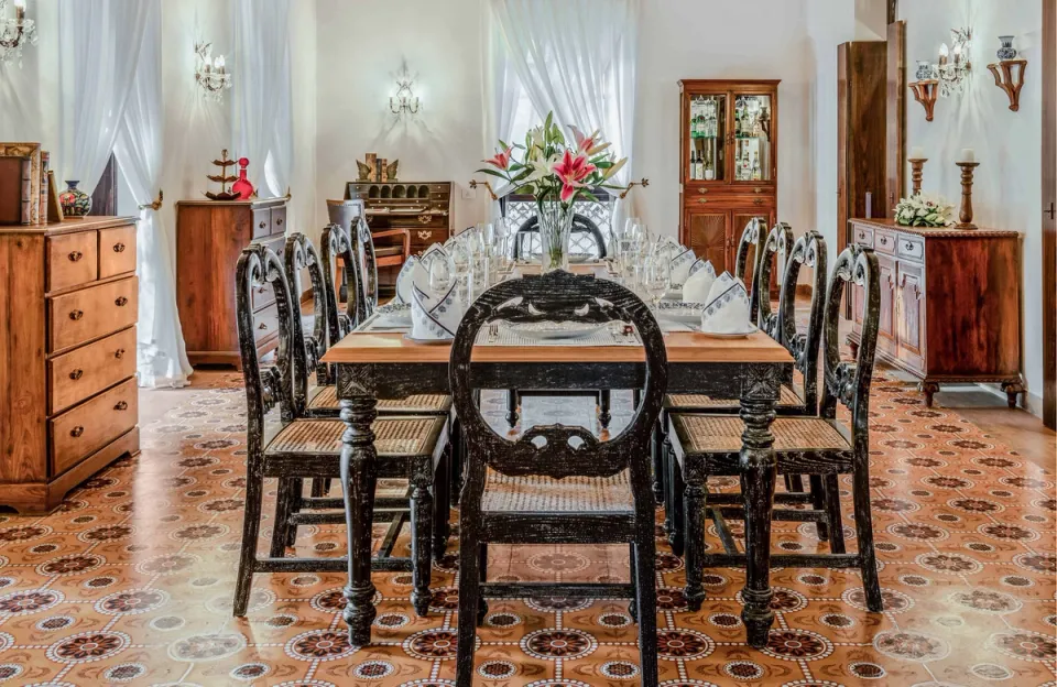 Stylish Dining Area at Cardozo House, Goa - amã Stays & Trails