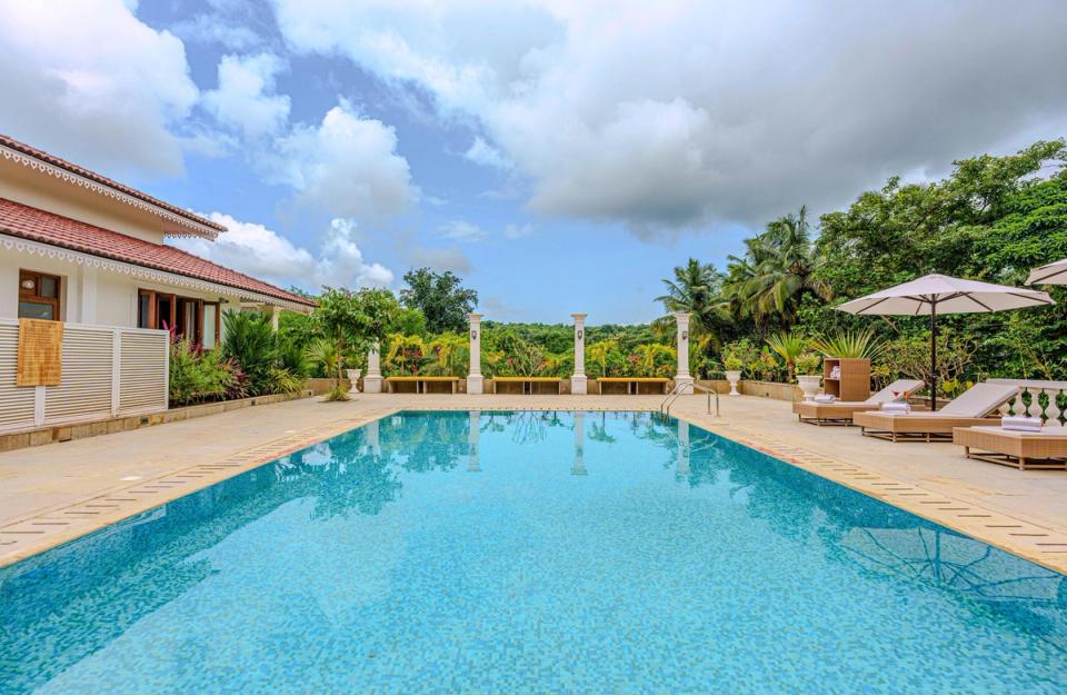 Stunning Swimming Pool at Palmeira de Socorro, Goa