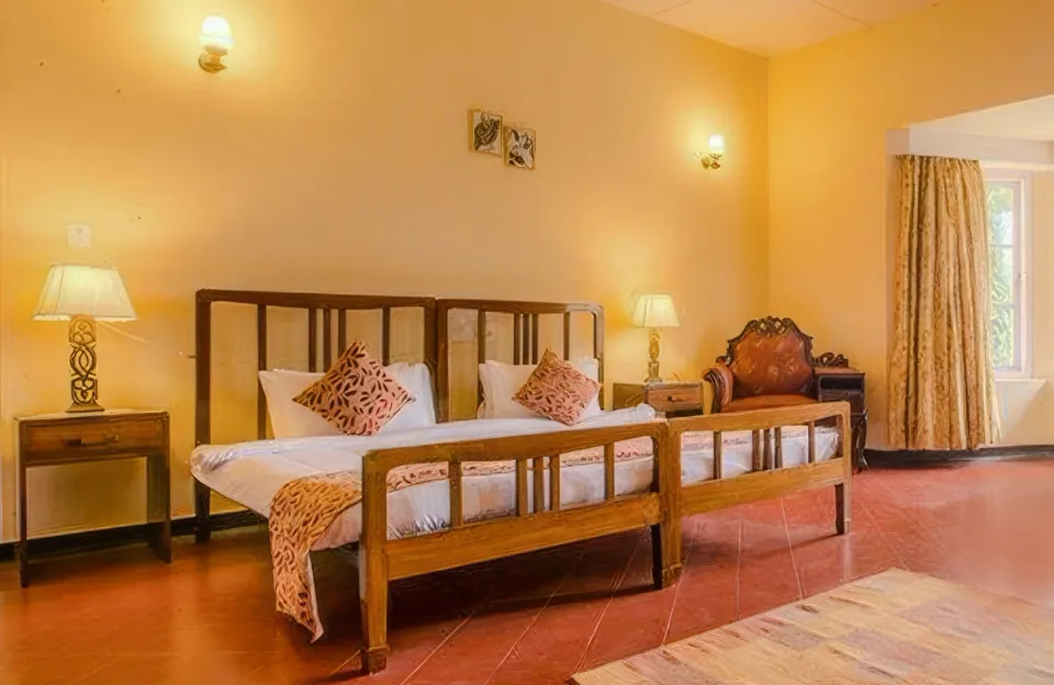 Elegant Bedroom at Arabidacool Bungalow - Chikmagalur Luxury Villa