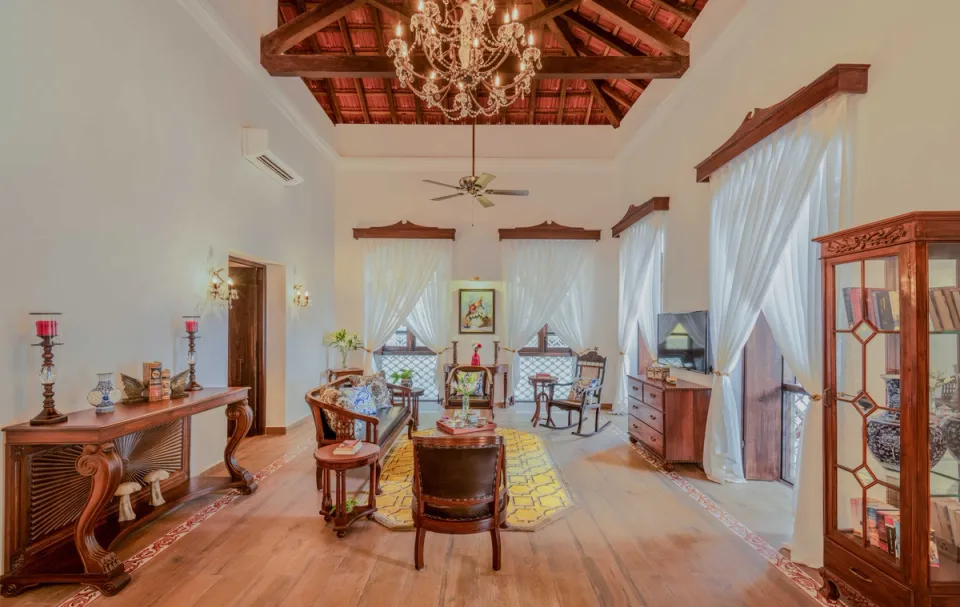 Living Area at Cardozo House, Goa - amã Stays & Trails 