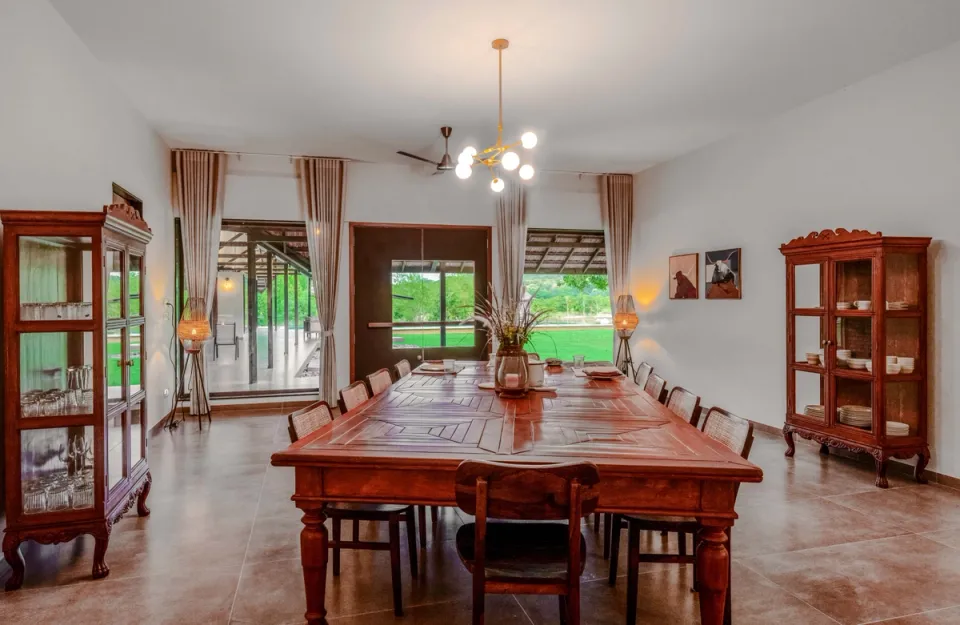 Dining Area at The Deck - Villa in Junagadh