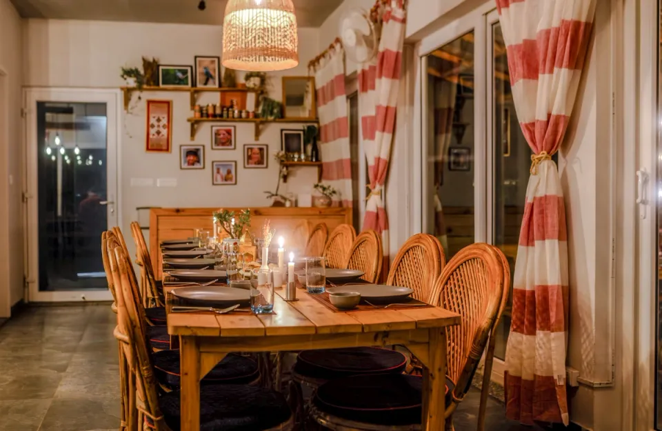 Dining Area at Godhuli Timil - Naukuchiatal Homestay