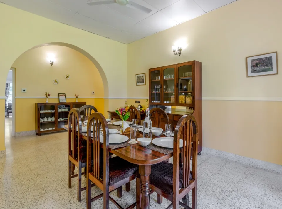 Luxury Dining Area at Taneerhulla Cottage, Coorg - amã Stays & Trails 