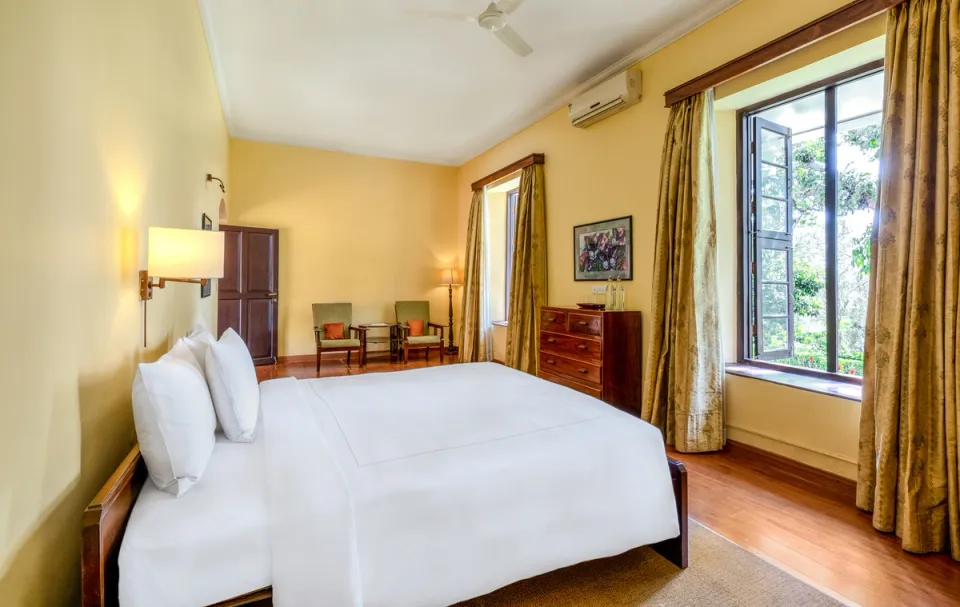 Elegant Bedroom at Cottabetta Bungalow, Coorg - amã Stays & Trails 