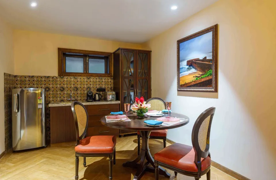 Dining Area At Aguada Serenity Villa - Goa Homestay