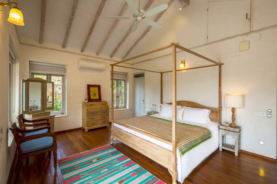 Stylish Bedroom at Chikoo Villa - Goa Luxury Villa