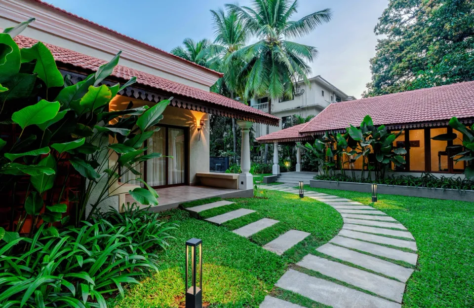 Outdoor Space At Villa Siolim, Goa - amã Stays & Trails