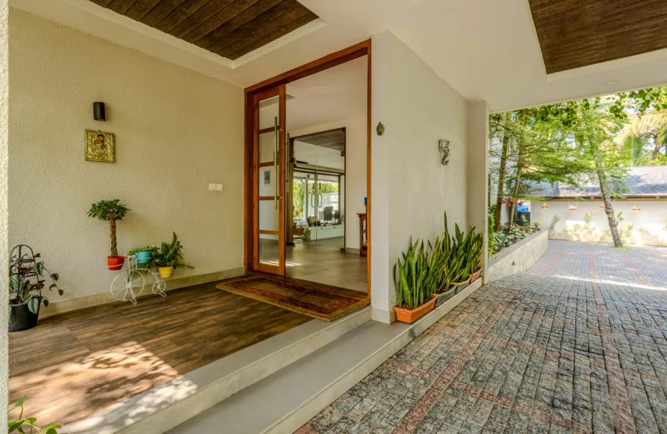 Luxury Entrance of Sherlys Ente Kumbalanghi, Kochi - amã Stays & Trails 