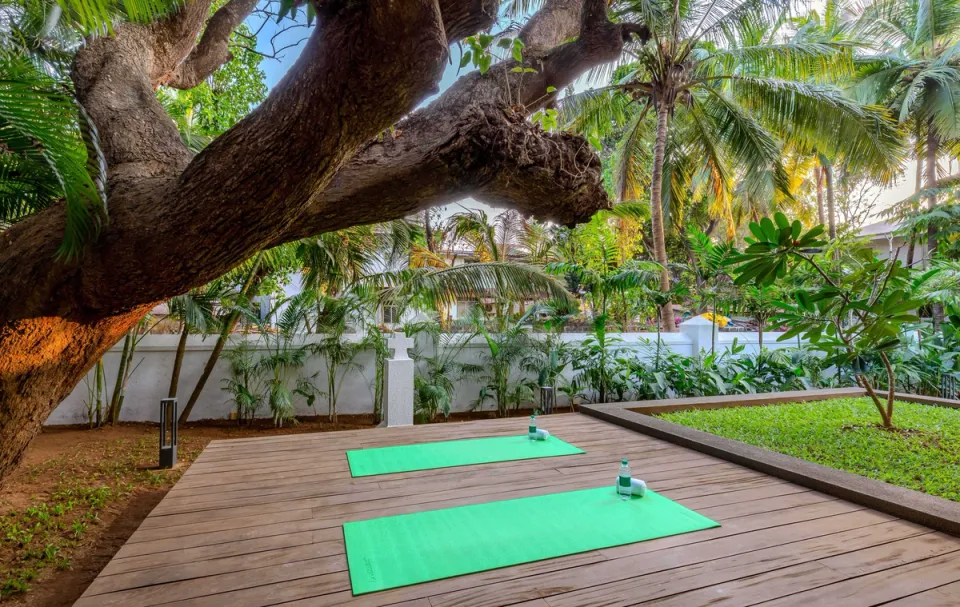 Yoga Area At Villa Siolim, Goa 