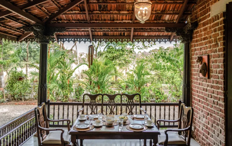 Outdoor Dining Area at Asanji wadi, Alibaug - amã Stays & Trails