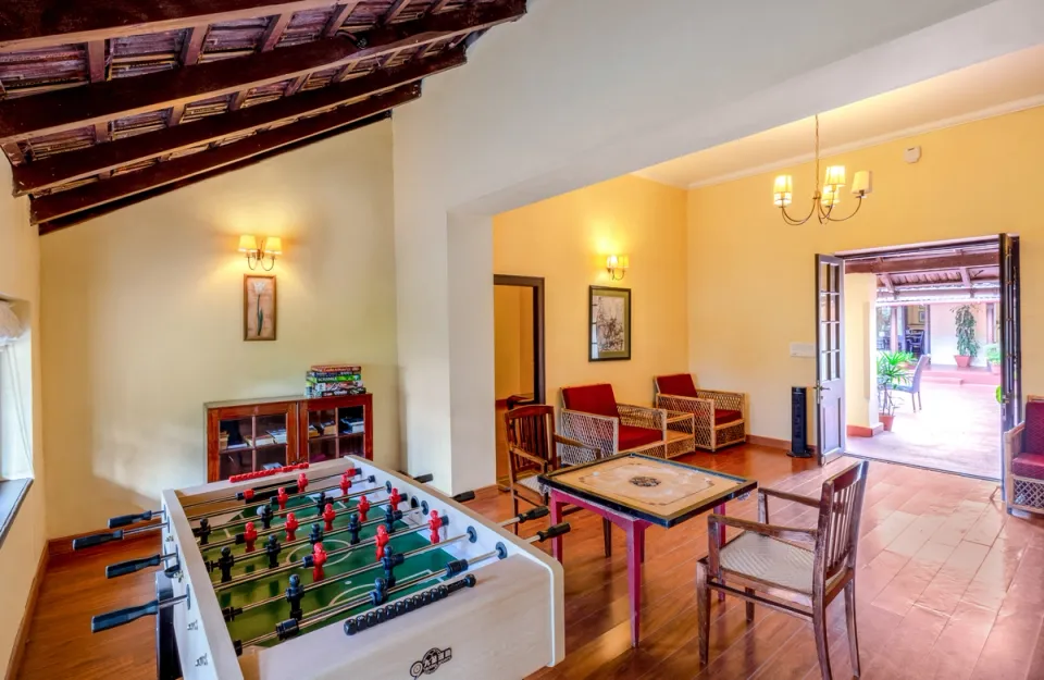 Games Room at Cottabetta Bungalow, Coorg 