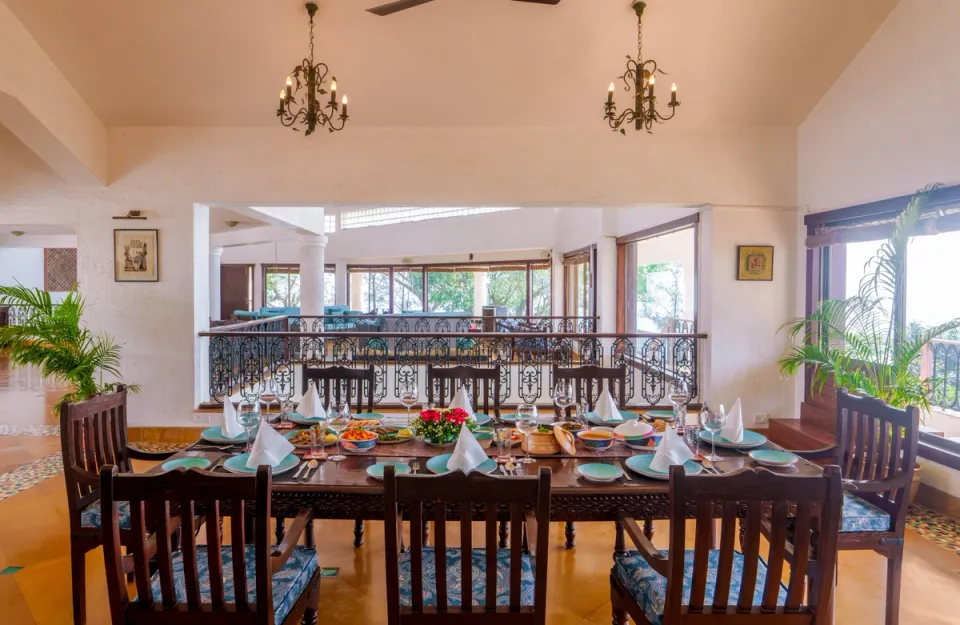 Dining Space at Whispering Heights - Villa in Lonavala