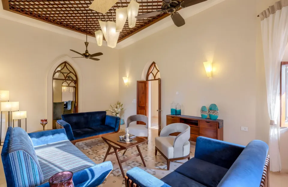 Elegant Living Space At Villa Siolim, amã Stays & Trails