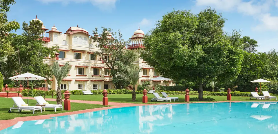 Sunny Pool Area at Jai Mahal Palace, Jaipur - Banner Image