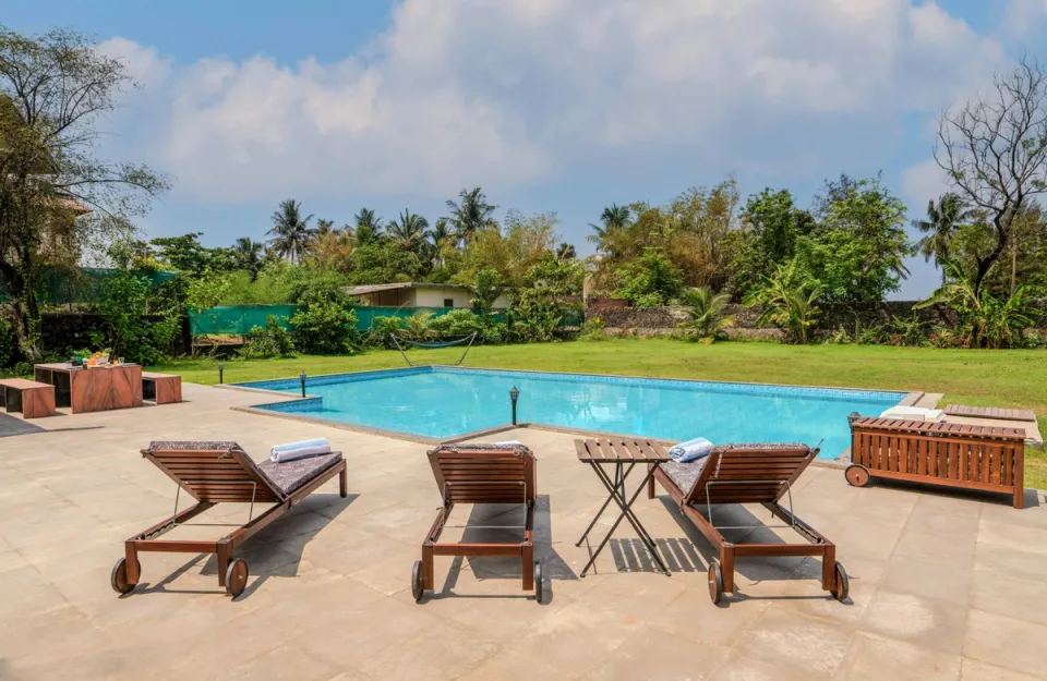 Poolside Recliners At Casa Kenzo - Villa in Kashid