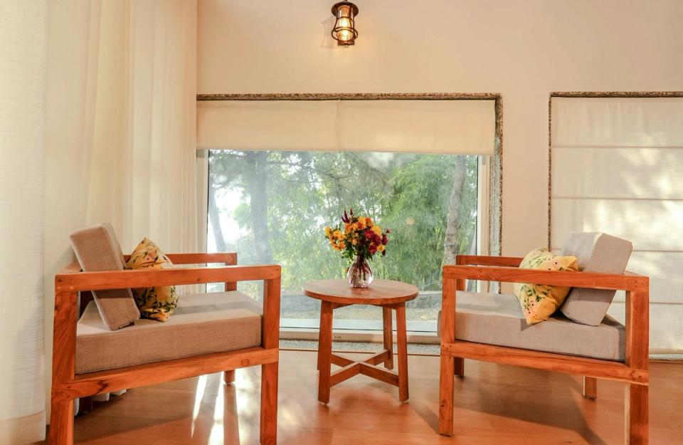 Living Space at Godhuli Bhimal - Villa in Naukuchiatal